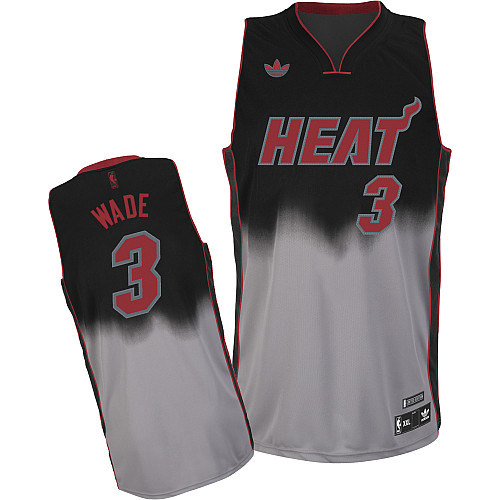 NBA Miami Heat 3 Dwyane Wade Fadeaway Fashion Swingman Jersey